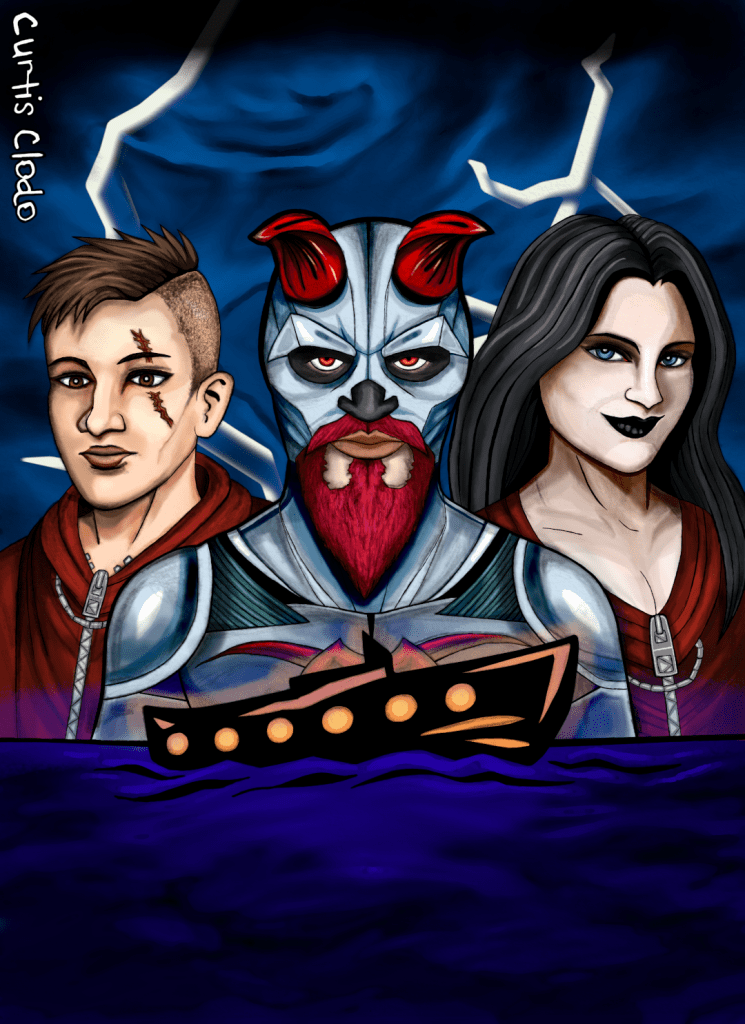 Illustration de "La Religion du Daimôn" par Curtis Clodo.